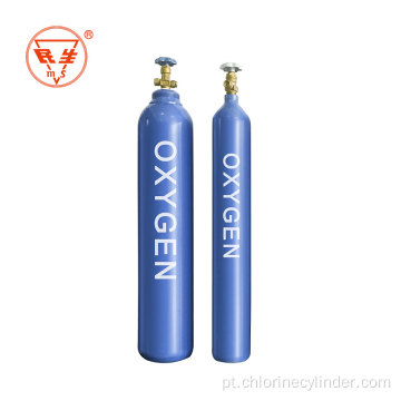 Empty refill  seamless 40liter  oxygen gas cylinder with  cga540 valve for ISO9809 standards
